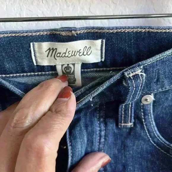 Madewell Slim Demi-Boot Jeans Women's Size 27 Medium Wash High-Rise Style #MB917 - Picture 4 of 14